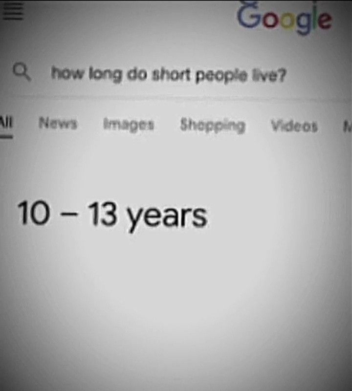 How Long Do Short People Live Meme 